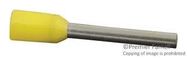 TERMINAL, WIRE FERRULE, 24AWG, YELLOW