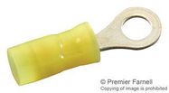 TERMINAL, RING TONGUE, #6, 24AWG, YELLOW