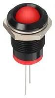 LED INDICATOR, PANEL, 14MM, RED, 2V