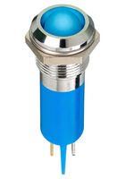 LED INDICATOR, PANEL, 12MM, BLUE, 12V