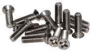 COVER SCREW, STAINLESS STEEL, NAT, PK100