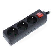 Power strip Lanberg with switch black - 3 sockets - 1,5m