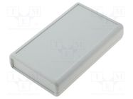 Enclosure: with panel; with flap on baterries; 1593; X: 66mm; ABS HAMMOND