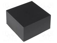 Enclosure: designed for potting; X: 75mm; Y: 75mm; Z: 40mm; ABS; 1596 HAMMOND