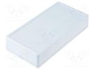 Enclosure: multipurpose; X: 85mm; Y: 170mm; Z: 34mm; 1599; ABS; grey HAMMOND