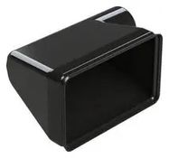 BOOT, RCPT/PLUG CONN, RIGHT ANGLE, BLACK