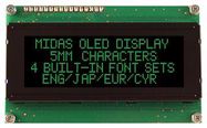 OLED DISPLAY, 20X4, PARALLEL, 5.3V