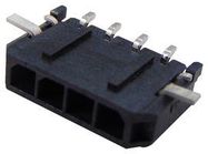 CONNECTOR, HEADER, 4POS, 1ROW, 3MM