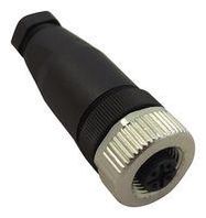 SENSOR CONNECTOR, M12, RCPT, 8POS