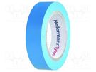 Tape: electrical insulating; W: 15mm; L: 10m; Thk: 0.15mm; blue; 200% HELLERMANNTYTON