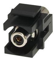 RCA KEYSTONE COUPLER, RECEPTACLE, BLK