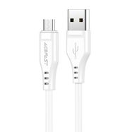 USB Micro cable to USB-A, Acefast C3-09 1.2m, 60W (white), Acefast