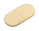 SMT CONTACT PAD, 2X1X0.10MM, OVAL