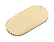 SMT CONTACT PAD, 2X1X0.10MM, OVAL