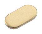 SMT CONTACT PAD, 2X1X0.2MM, OVAL