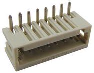 TERMINAL BLOCK, R/A, HEADER, 8POS, TH