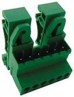 TERMINAL BLOCK, DIN RAIL, 6POS, 14AWG