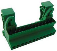 TERMINAL BLOCK, DIN RAIL, 12POS, 14AWG