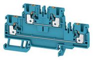 TERMINAL BLOCK, DIN RAIL, 4POS, 12AWG