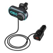 FM transmitter BlitzWolf BW-BC3, Bluetooth 5.0, 30W PD + 18W QC 3.0, RGB, BlitzWolf