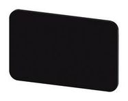 LABELING PLATE, 17.5MM X 27MM, BLACK