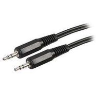 CABLE, 3.5MM STEREO PLUG, 10FT, BLACK