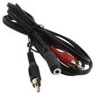 CABLE, 3.5MM STEREO JACK-2 RCA PLUG, 6FT