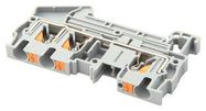 TERMINAL BLOCK, DIN RAIL, 3POS, 10AWG