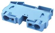 TERMINAL BLOCK, DIN RAIL, 2POS, 2AWG