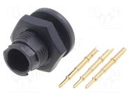 Connector: circular; socket; male; 6.5A; 125V; PIN: 3; EN2; soldering SWITCHCRAFT