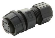 CIRCULAR CONNECTOR, RCPT, 10POS, CABLE