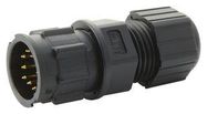 CIRCULAR CONNECTOR, PLUG, 10POS, CABLE