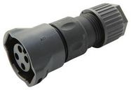 CIRCULAR CONNECTOR, RCPT, 4POS, CABLE