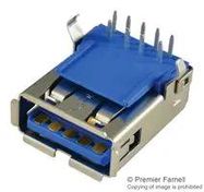 USB CONN, 3.0 TYPE A, RECEPTACLE, THT