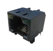 RJ45 CONN, R/A JACK, 8P8C, TH