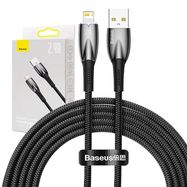 USB cable for Lightning Baseus Glimmer Series, 2.4A, 2m (Black), Baseus