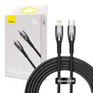 USB-C cable for Lightning Baseus Glimmer Series, 20W, 2m (Black), Baseus
