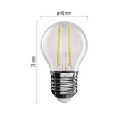 LED FLM MINI GL 1.8W E27 NW, EMOS