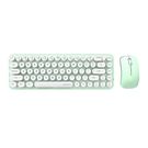 Wireless keyboard + mouse set MOFII Bean 2.4G (White-Green), MOFII