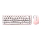 Wireless keyboard + mouse set MOFII Bean 2.4G (White-Pink), MOFII