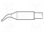 Tip; bent conical; 0.6mm; longlife; for  soldering iron JBC TOOLS
