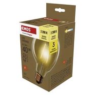 LED Bulb Vintage G95 / E27 / 4.5 W (40 W) / 420 lm / Warm white, EMOS Lighting