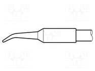 Tip; bent conical; 0.8mm; longlife; for  soldering iron JBC TOOLS