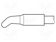 Tip; bent conical; 2.9mm; longlife; for  soldering iron; JBC-AP-A JBC TOOLS