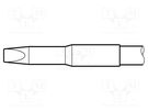 Tip; chisel; 3x1mm; longlife JBC TOOLS