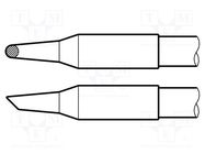 Tip; conical sloped; 2mm; longlife JBC TOOLS