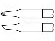 Tip; conical sloped; 2mm; longlife JBC TOOLS