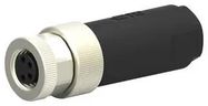 SENSOR CONNECTOR, M8, RCPT, 4POS, CABLE