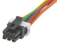 CABLE ASSY, 6P RCPT-RCPT, 150MM, BLK