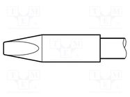 Tip; chisel; 2.4x0.6mm; longlife JBC TOOLS